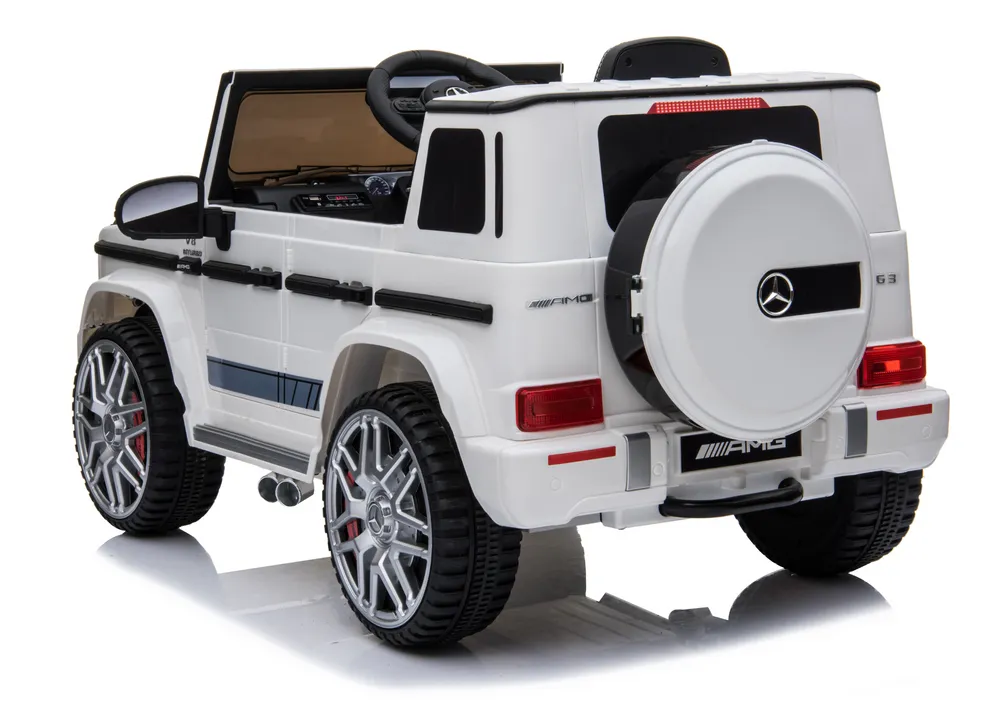 licencirani auto na akumulator mercedes g63 amg - bijeli - slika 4