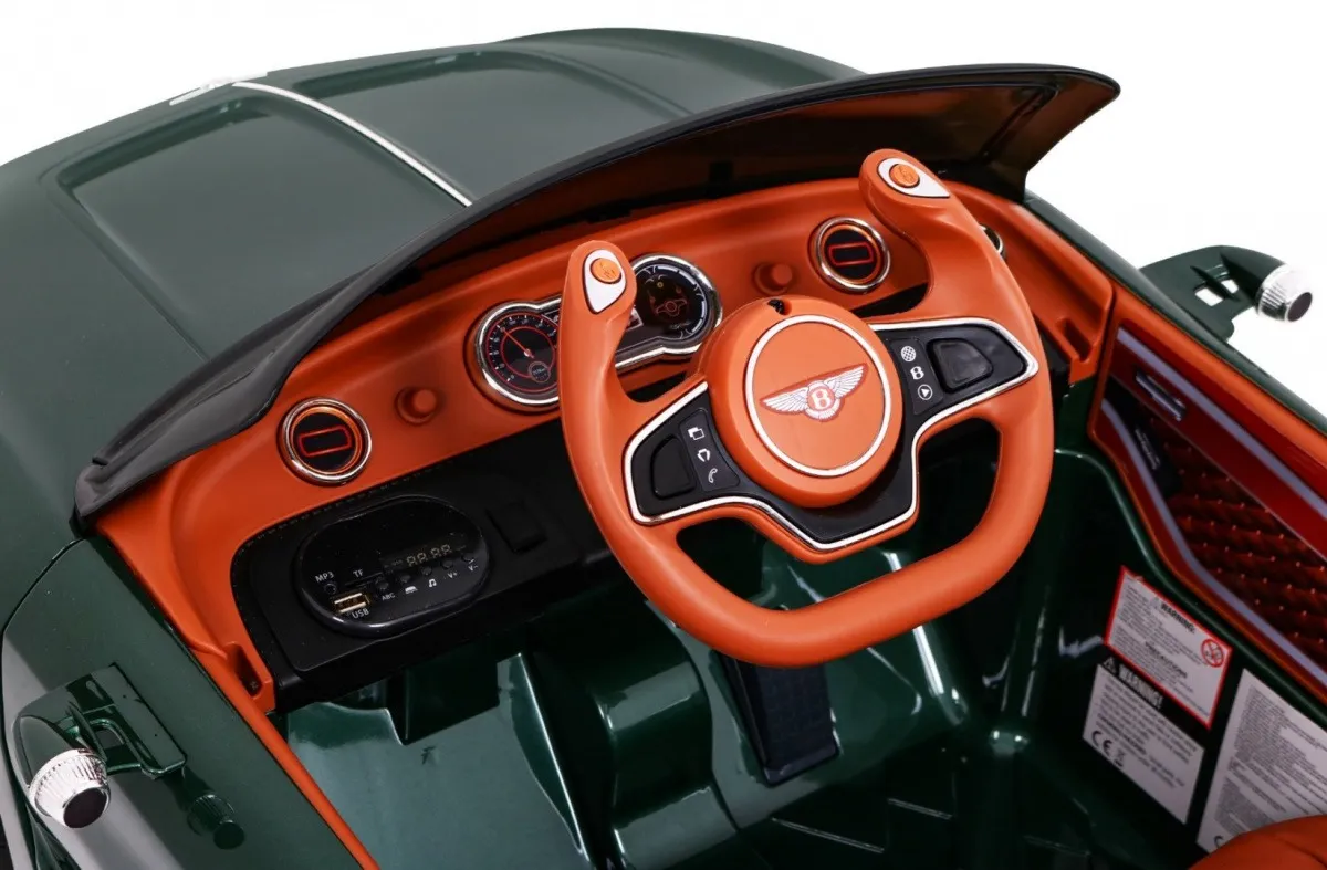licencirani auto na akumulator bentley exp12 -zeleni/lakirani - slika 3