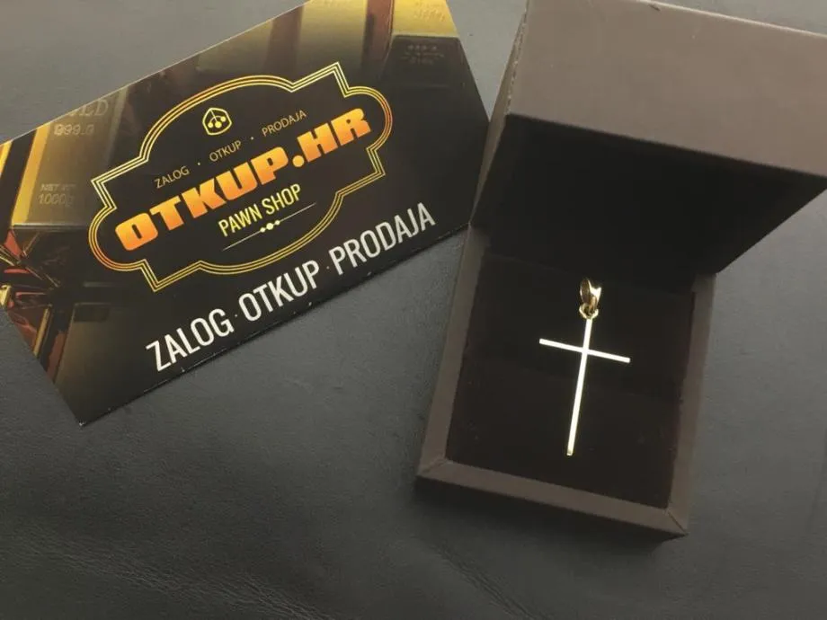 zlatni privjesak 2,27g 14k / r1, rate !! - slika 2