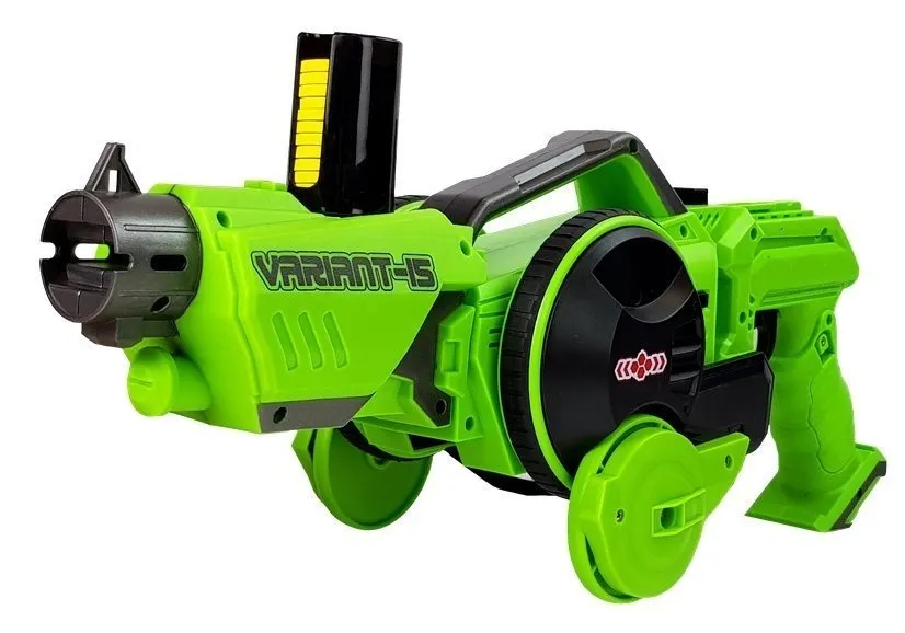 gun launcher car 2 in 1 remotely operated foam discs green - slika 3