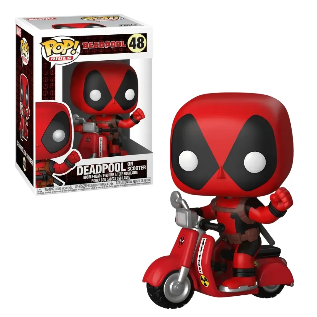 funko pop! rides: deadpool – deadpool on scooter #48 - slika 3