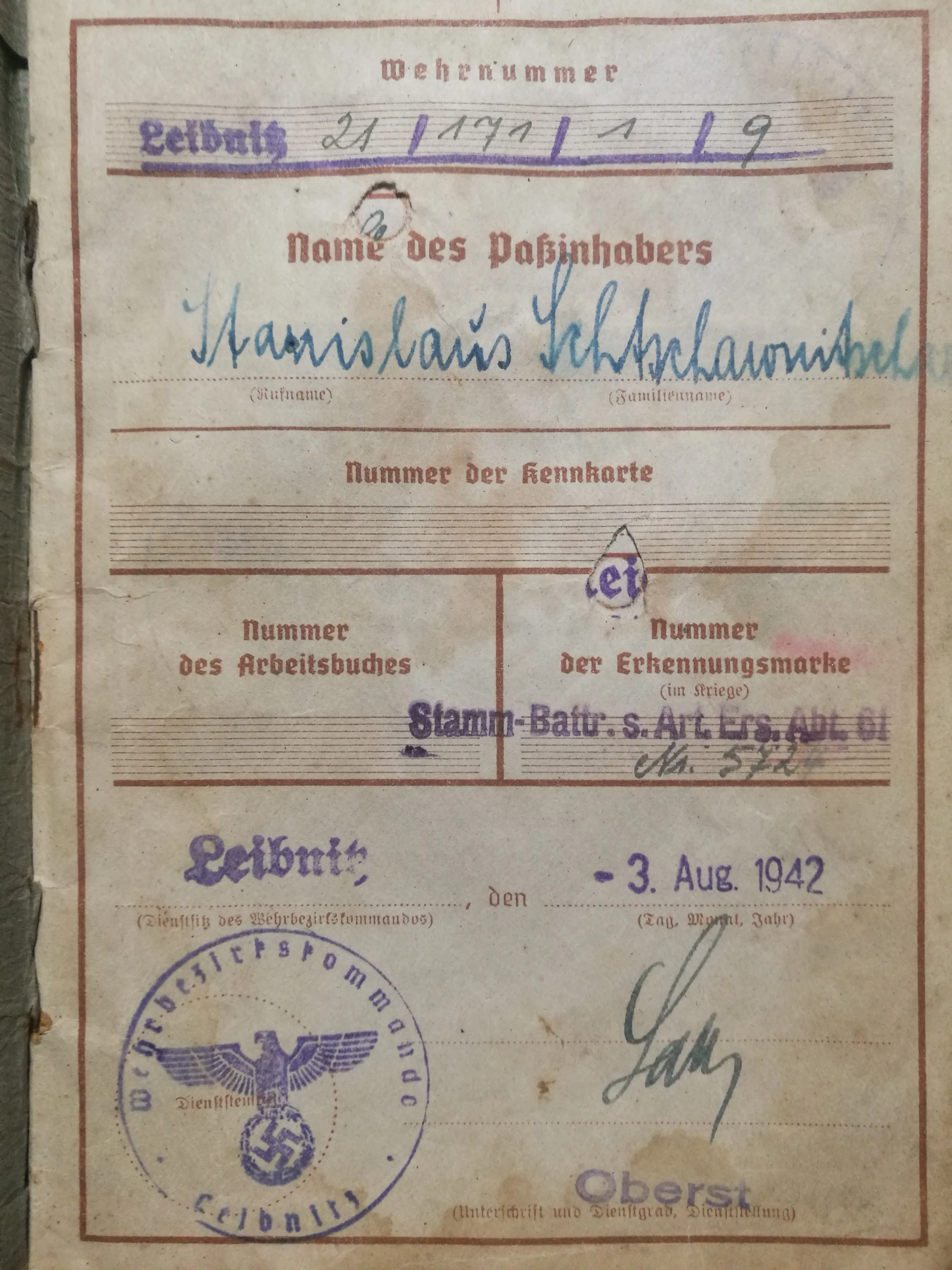 wehrmacht vojna knjižica 1942-1945 ww2 - slika 4