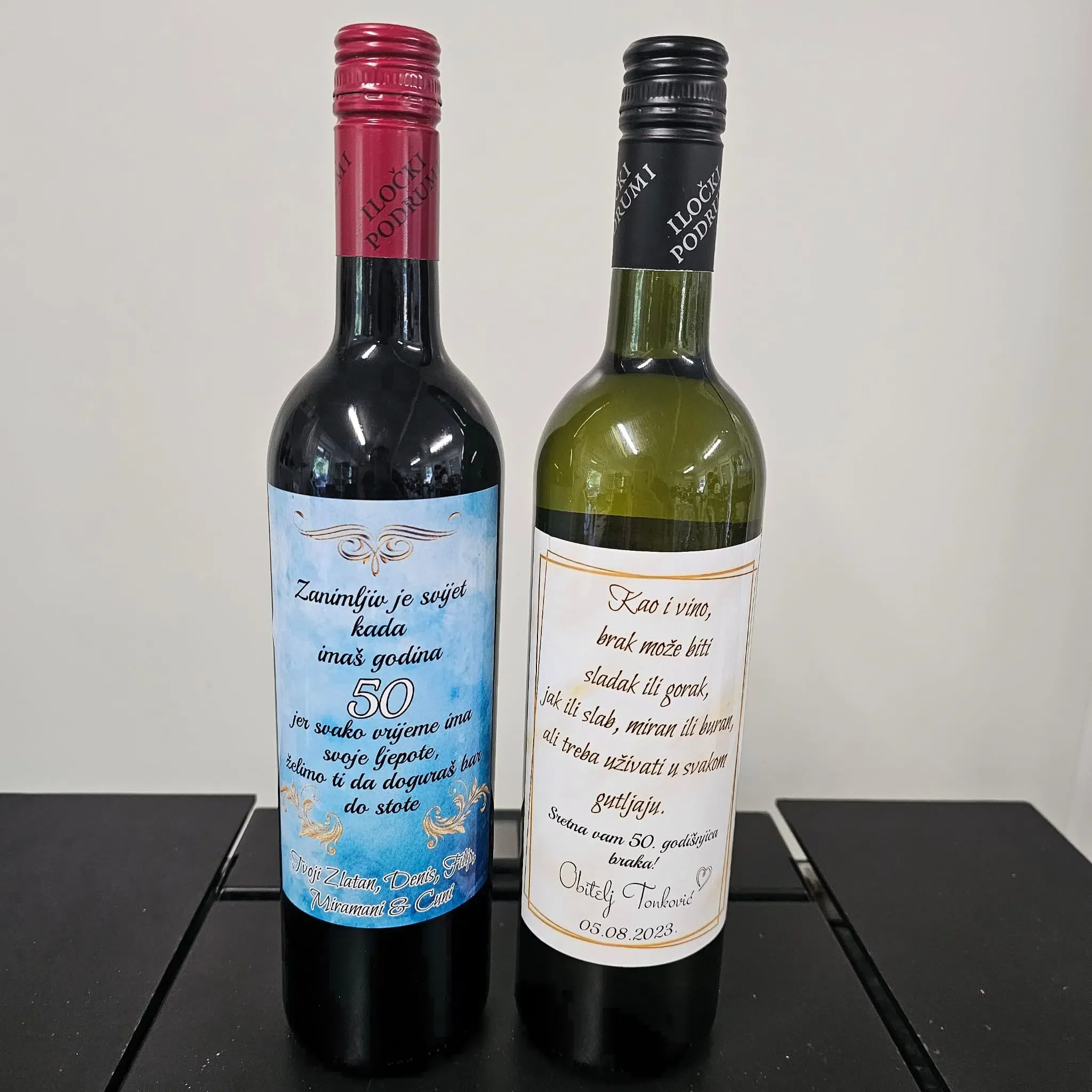 vino s natpisom za godišnjice - slika 3