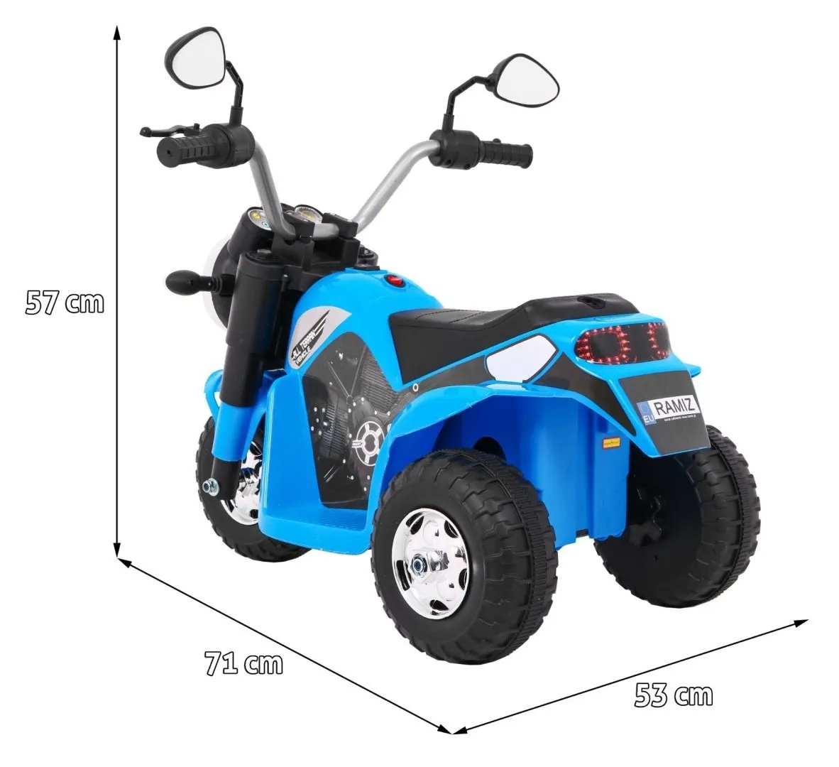 motor na akumulator minibike - plavi - slika 2