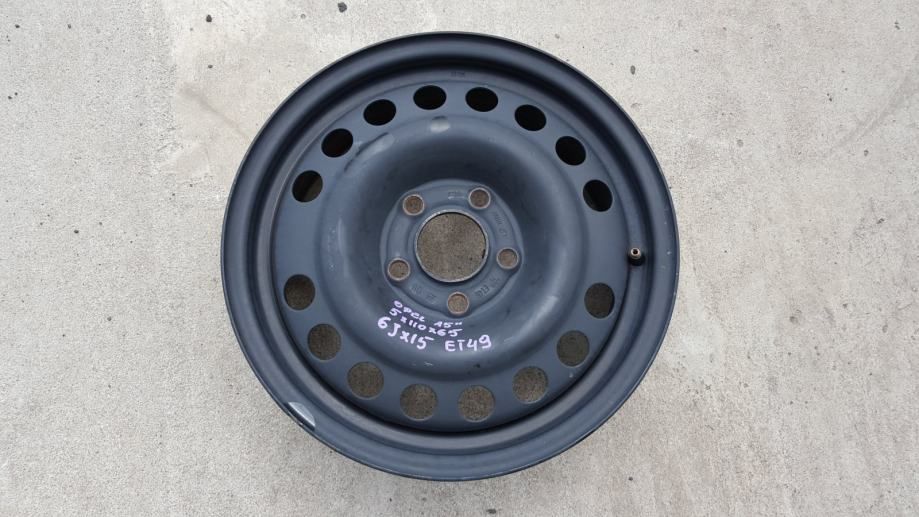 Čelićne felge OPEL 15", 5x110, ET 49, original Gm - Zagreb
