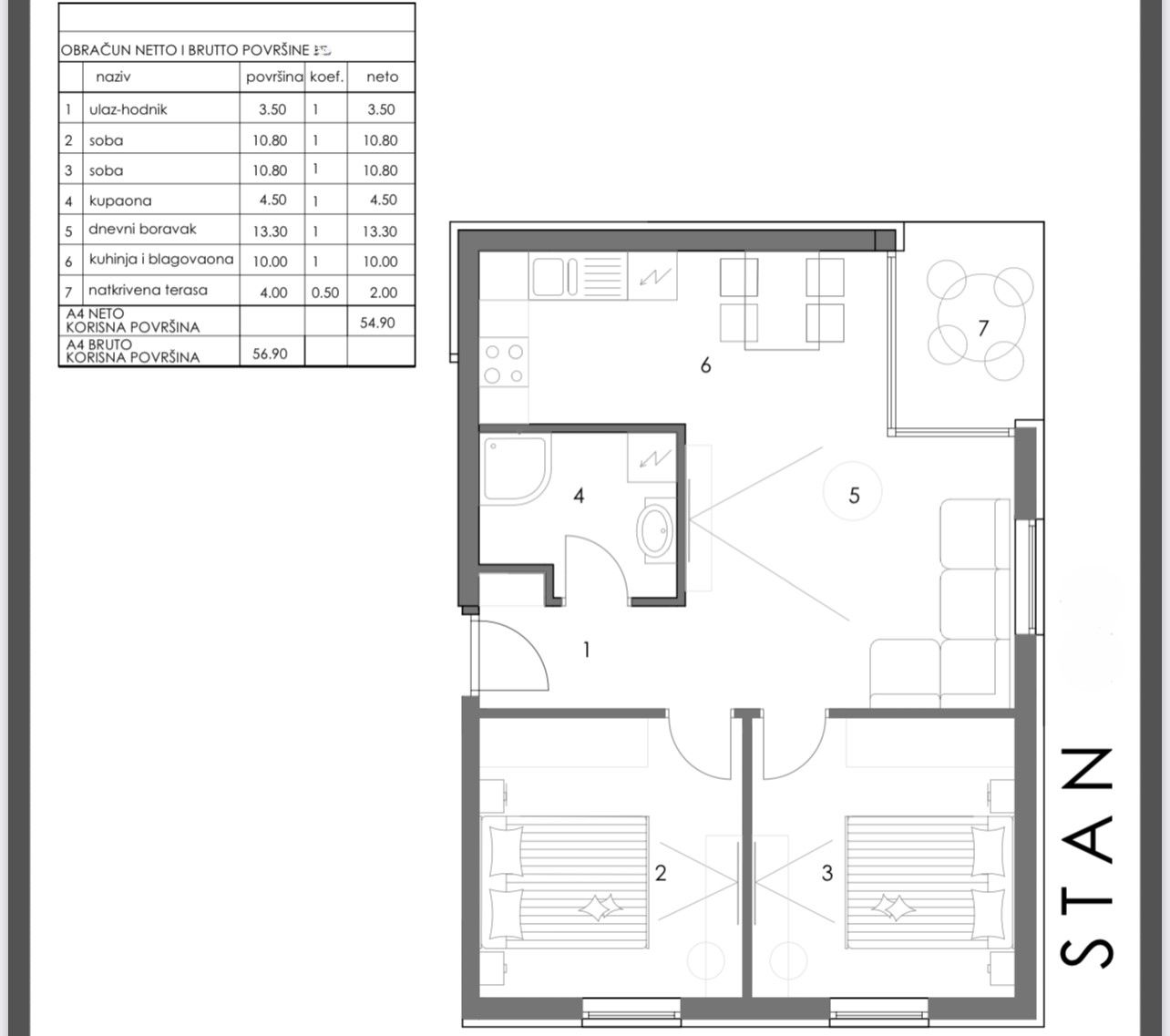 medulin, pošesi, 58 m2, 2ss + db - slika 20