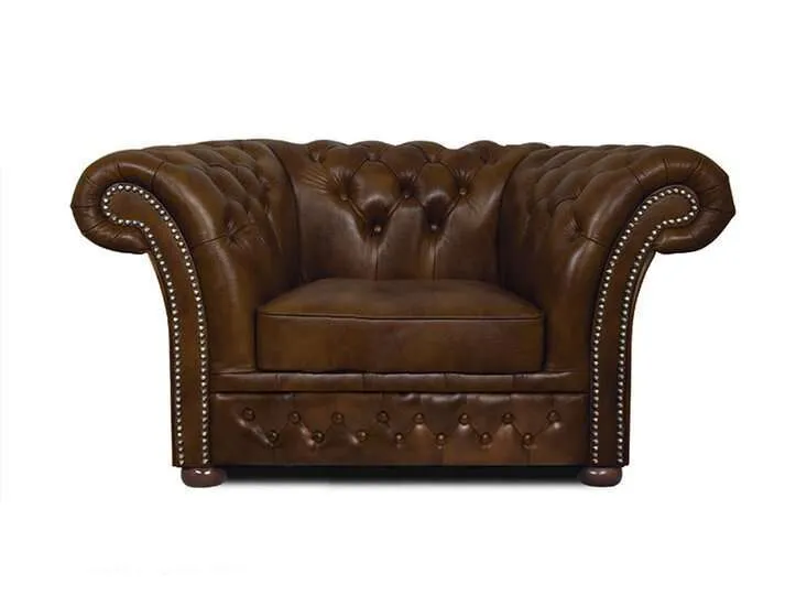 Chesterfield Fotelja Winfield Basic Luxe Leather | 1-sjedište - Ježdovec, Zagreb