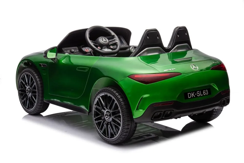 licencirani auto na akumulator mercedes amg sl63 - zeleni/lakirani - slika 2