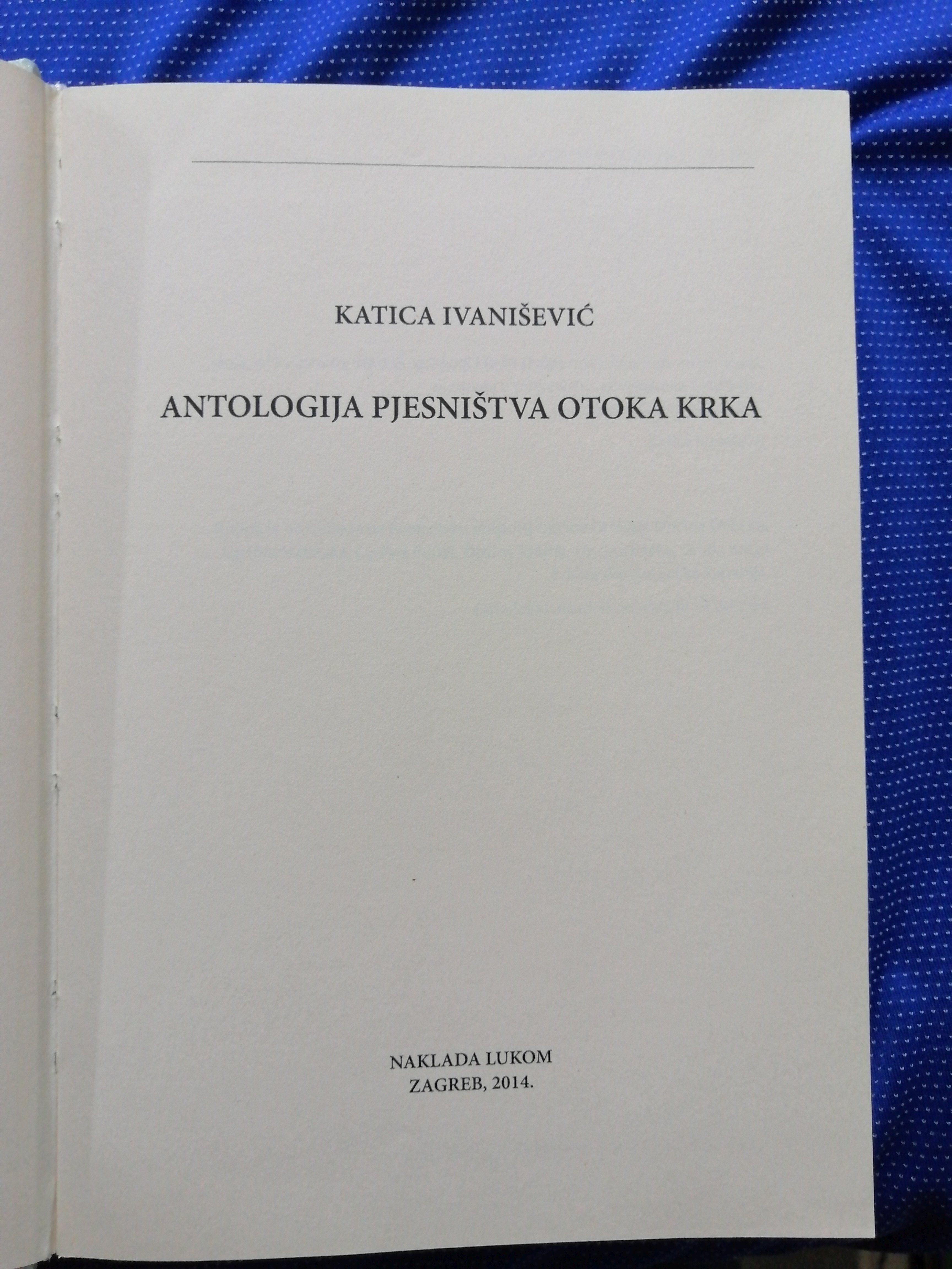 katica ivanišević – antologija pjesništva otoka krka - slika 2