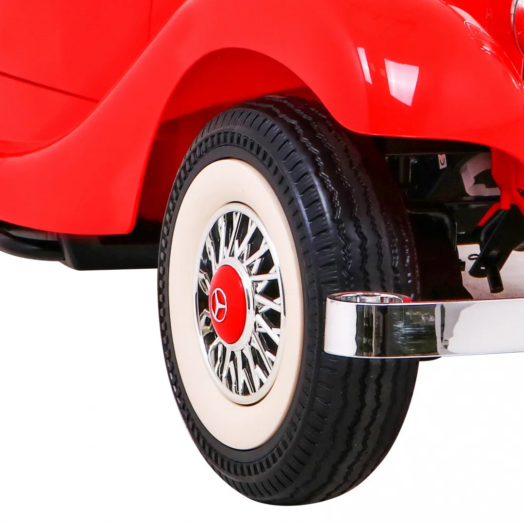 licencirani auto na akumultor mercedes benz retro type 540a - crveni - slika 6