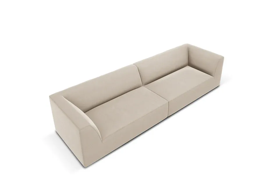 sofa ruby, 4 sjedala, 302x93cm, materijal: baršun - slika 4