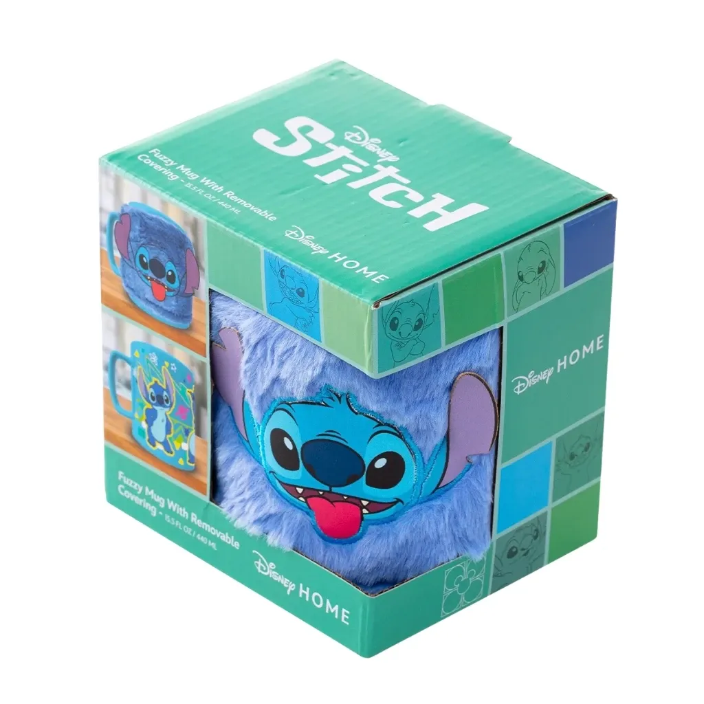 lilo & stitch (stitch face) fuzzy mug, 440 ml - slika 5
