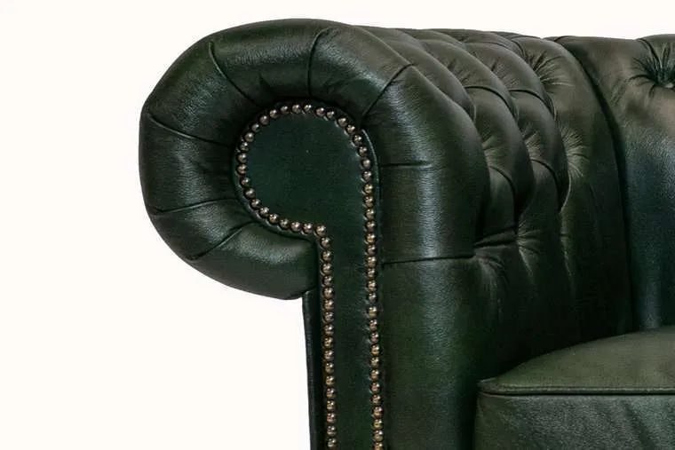 chesterfield fotelja class leather | 1-sjedište | cloudy green - slika 2