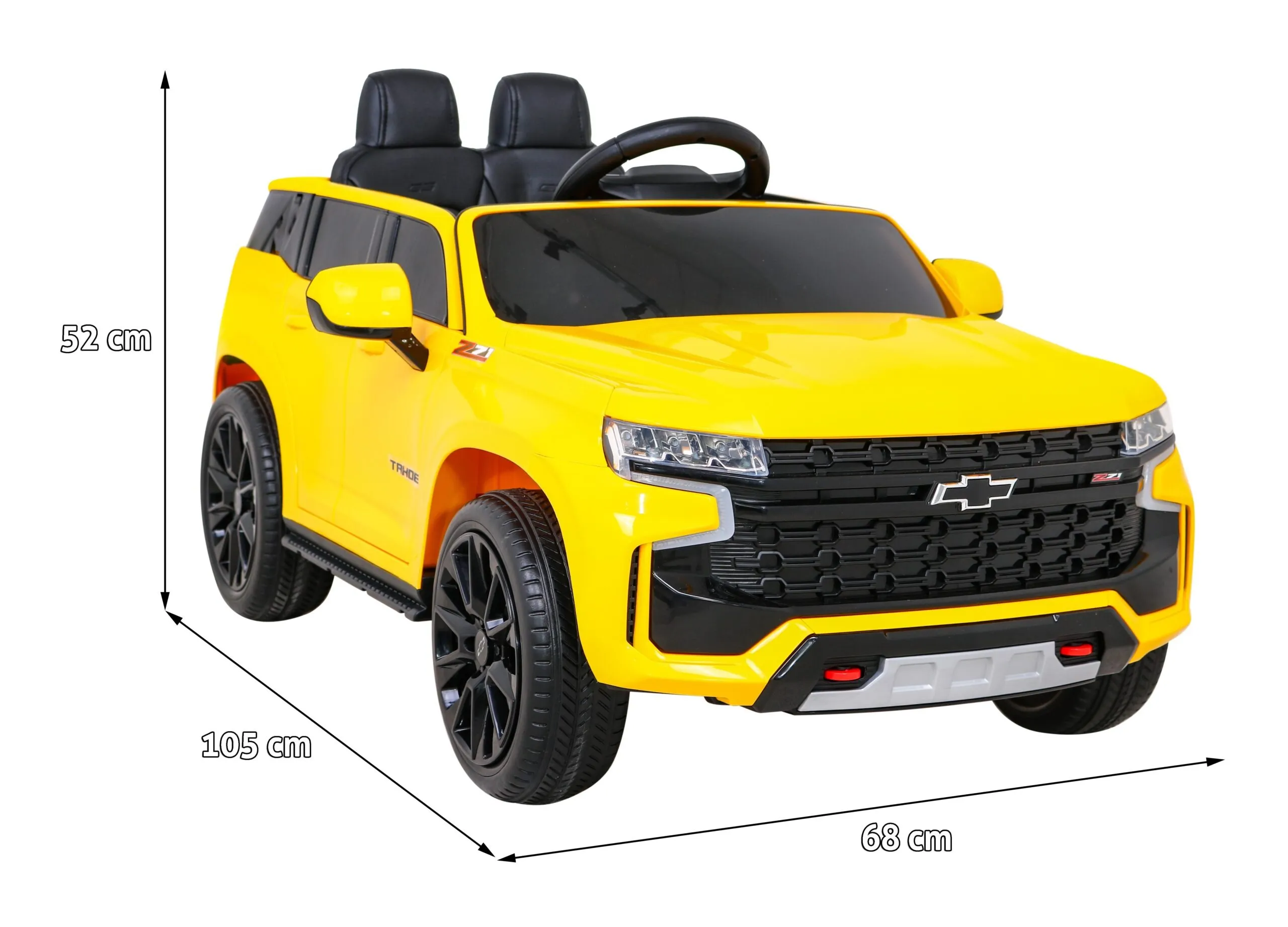 licencirani auto na akumulator chevrolet tahoe - žuti - slika 6