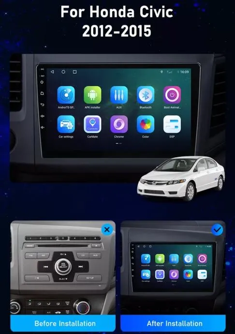 original multimedija honda civic 9. generacija navigacija radio wifi - slika 14