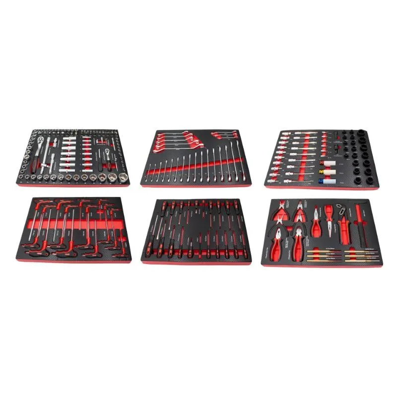 crveni set od 236 komada premium alata, 6 uložaka - slika 2