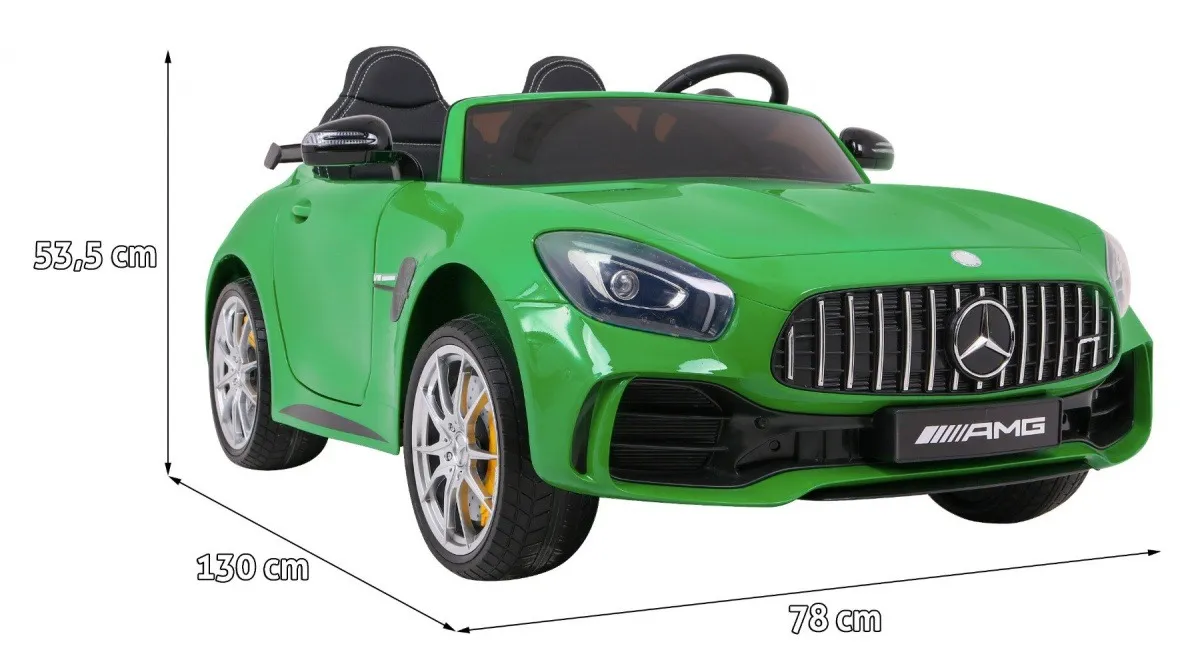 licencirani auto na akumultor mercedes benz gt r 4 x 4 - zeleni - slika 2