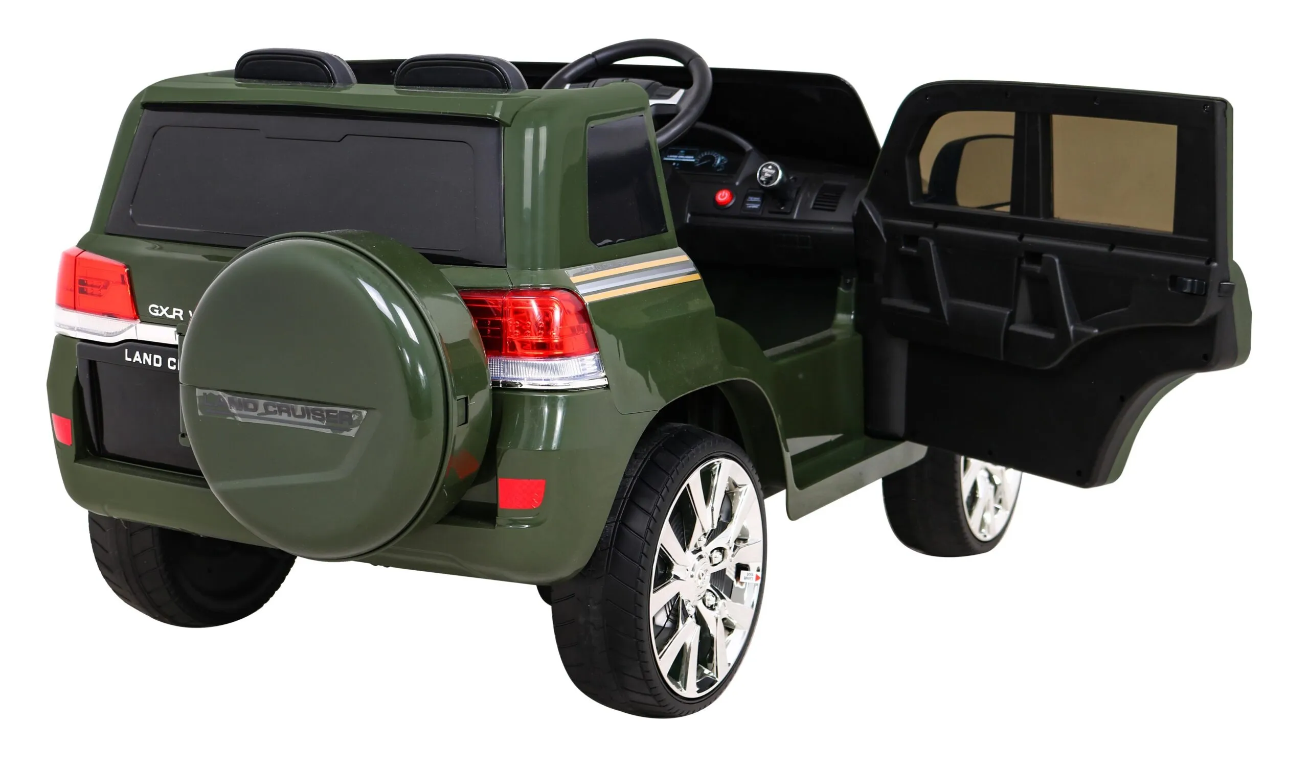 licencirani auto na akumulator toyota land cruiser - zeleni - slika 4
