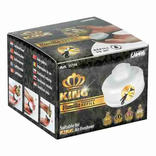 King, osvježivač zraka za kabinu, punjenje od 50 ml – Vanilija - Vrbovec, Vrbovec Jug