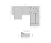 velika kutna garnitura sirpio xl 360x258cm, materijal: imitacija kože - slika 7