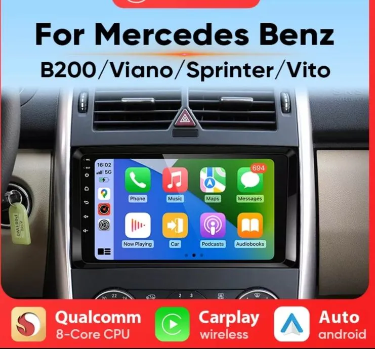 original multimedija za vito viano sprinter crafter w169 w245 a b200 - slika 13