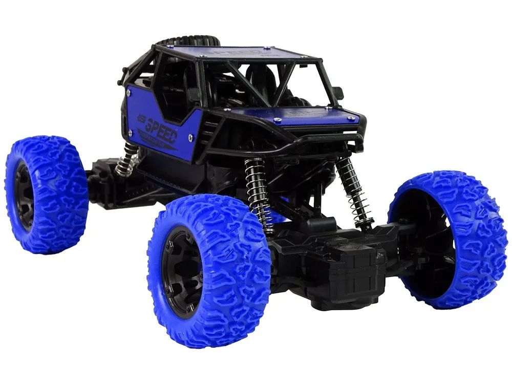remote controlled terrain car r/c 1:18 blue. - slika 6