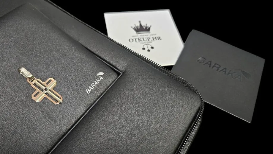 zlatni baraka privjesak 2.86g 18k / r1, rate! - slika 5
