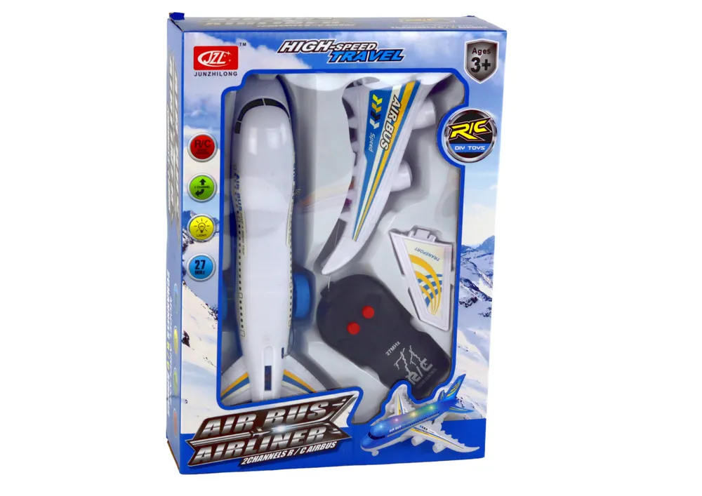 passenger airplane remote controlled r/c lights white diy - slika 3