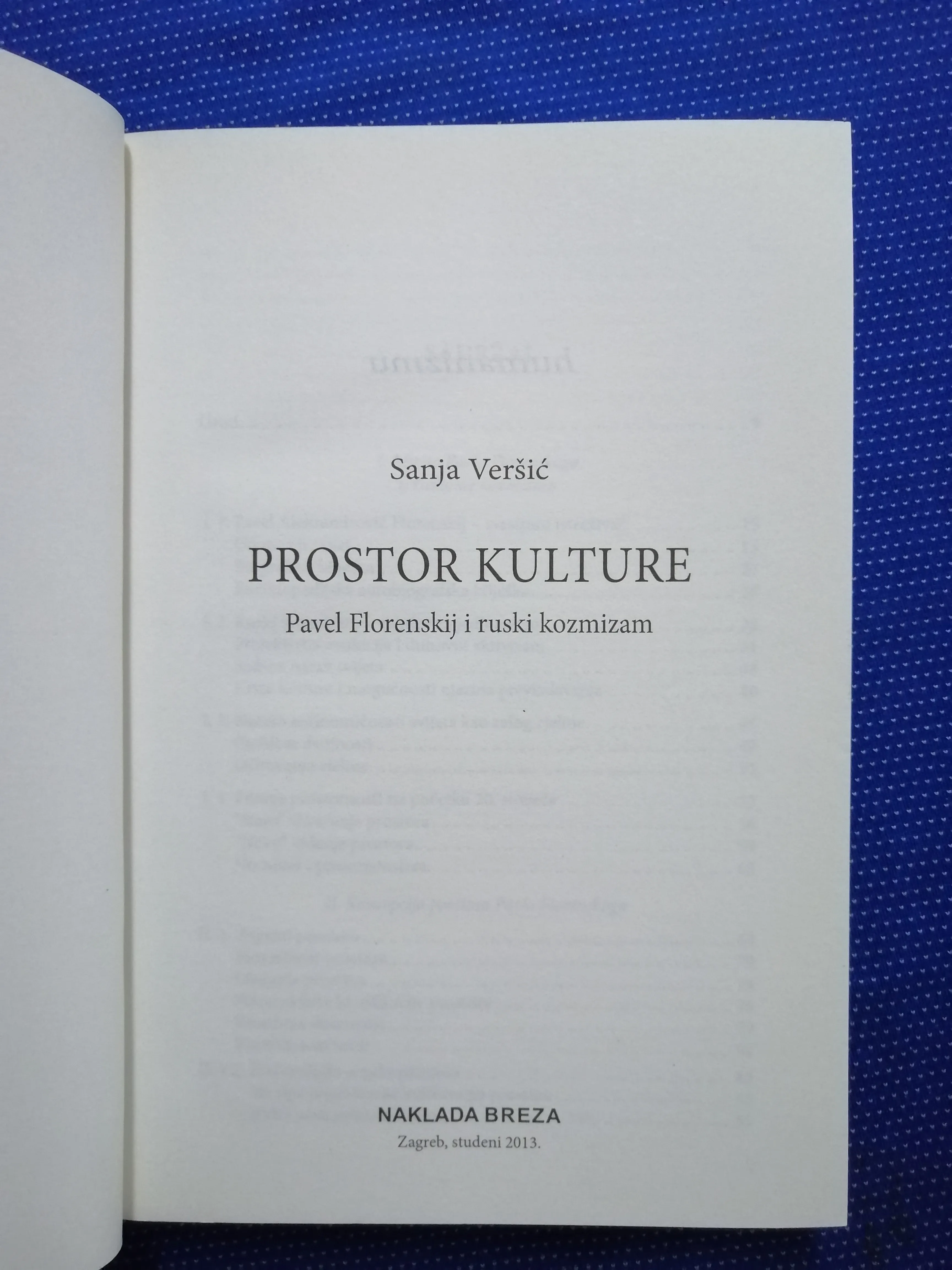 sanja veršić – prostor kulture : pavel florenskij i ruski kozmizam - slika 2