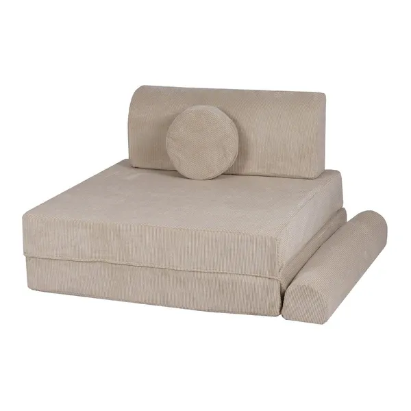 velika slimcord premium sofa - ecru - slika 11