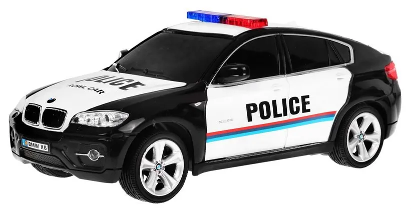 auto na daljinsko upravljanje 1:24 r/c police bmw x 6 - crni - slika 2