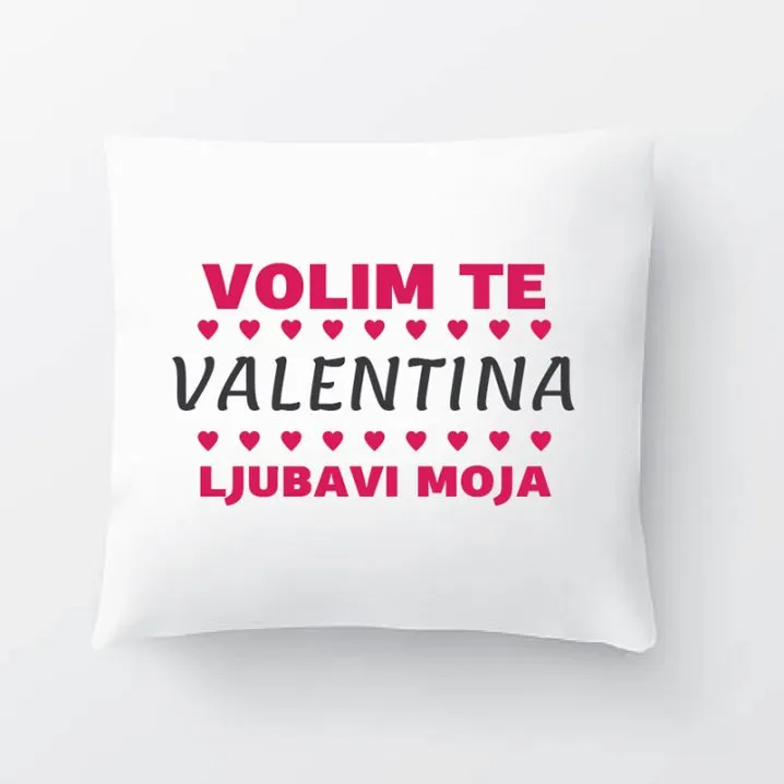jastučić volim te - slika 2