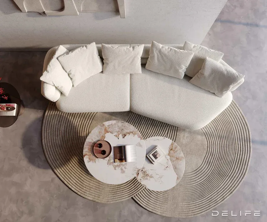 sofa roya 320x138cm, materijal: boucle - slika 4