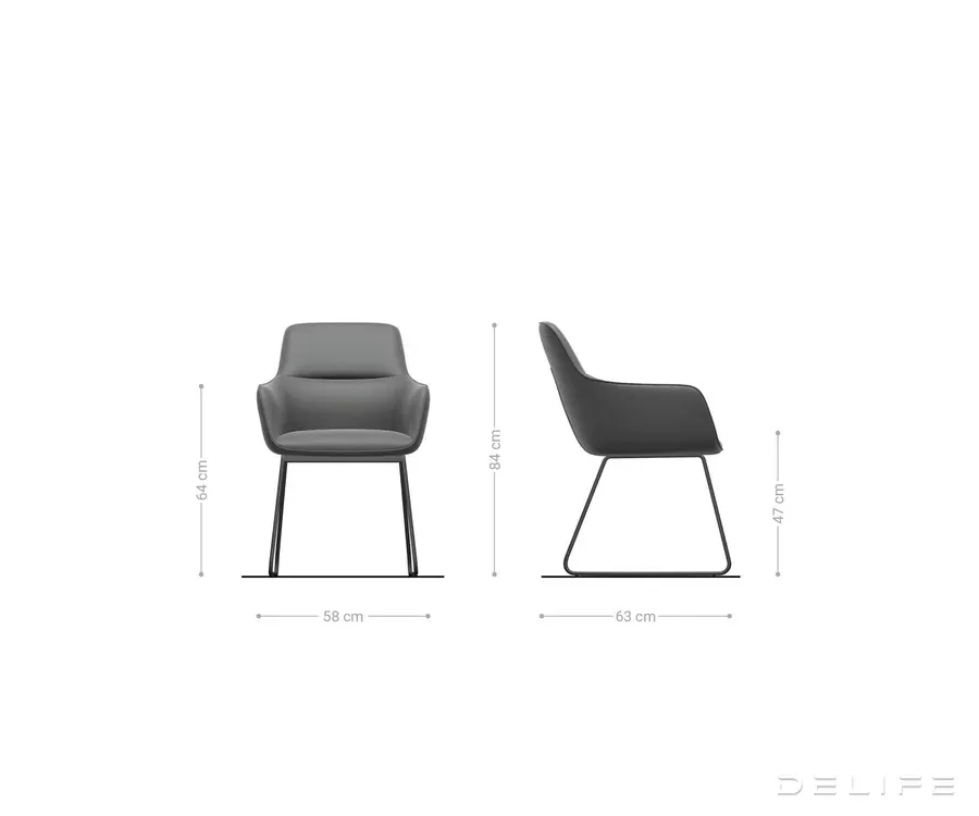 blagovaonska stolica pejo, materijal: chenille - slika 6