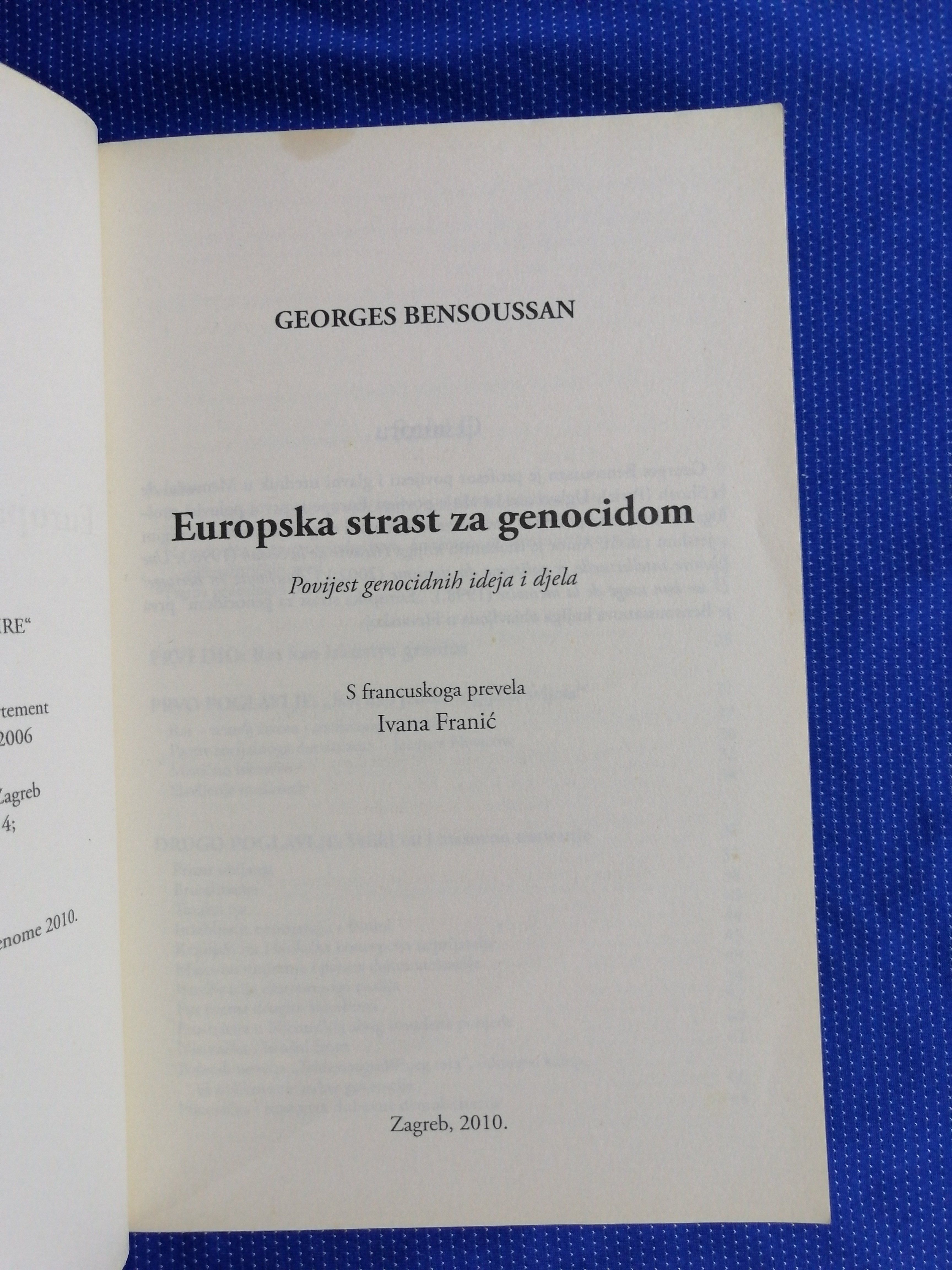 georges bensoussan – europska strast za genocidom - slika 2