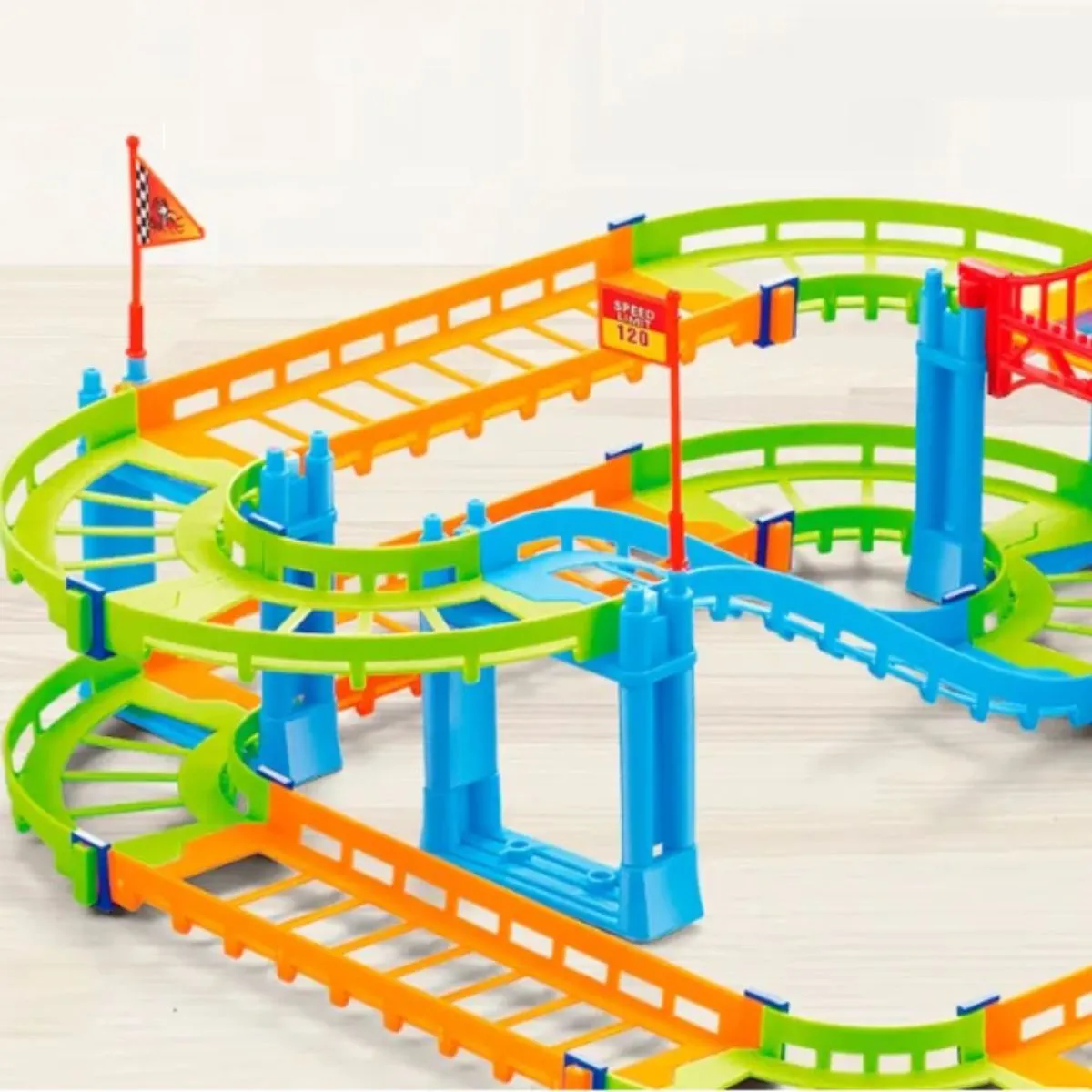 dječji konstrukcijski set trkaće staze i autić - rollercoaster - slika 6