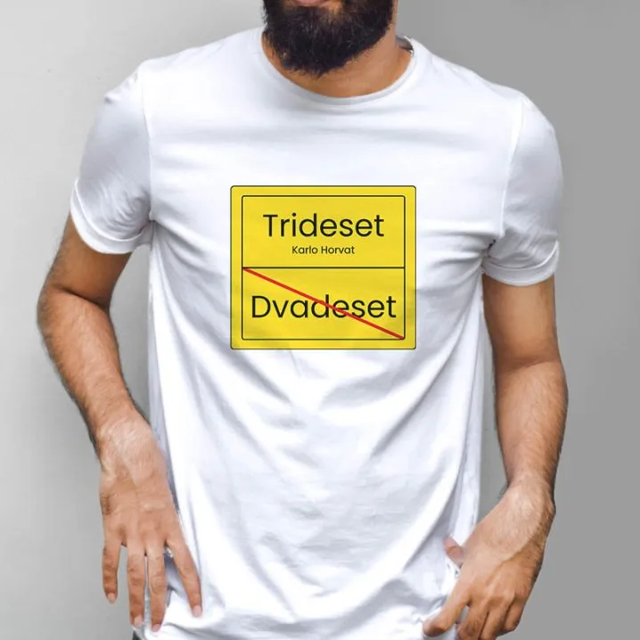 majica za rođendan prometni znak - slika 2