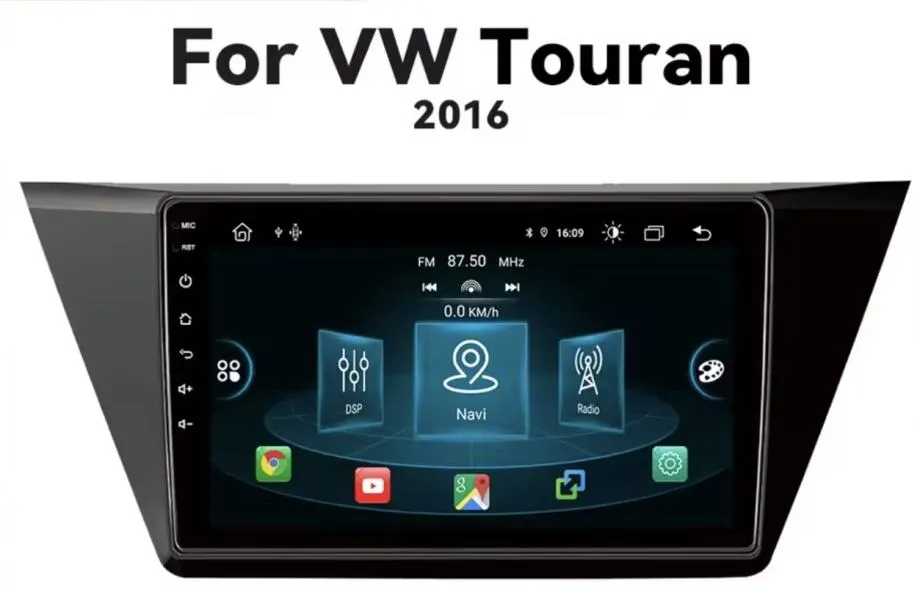 vw touran 2015- 2018 original 2din radio navigacija android multimedia - slika 5