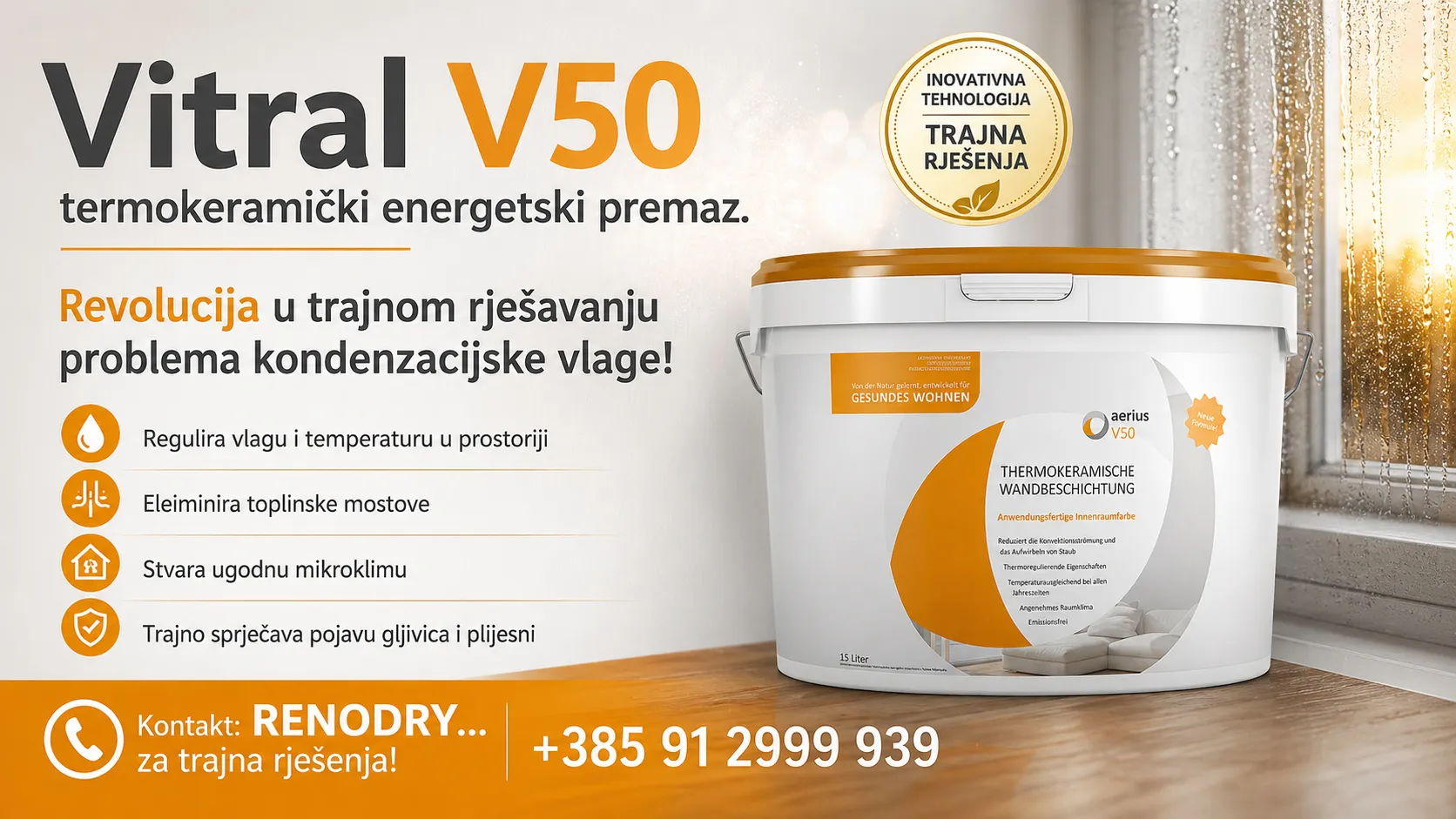 Vitral V50 – trajno rješenje za kondenzaciju i plijesan - Zagreb