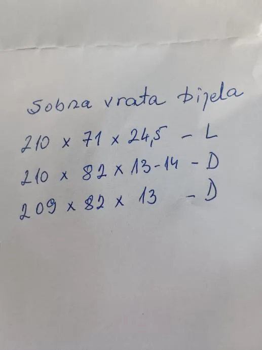 sobna vrata bijela - slika 4