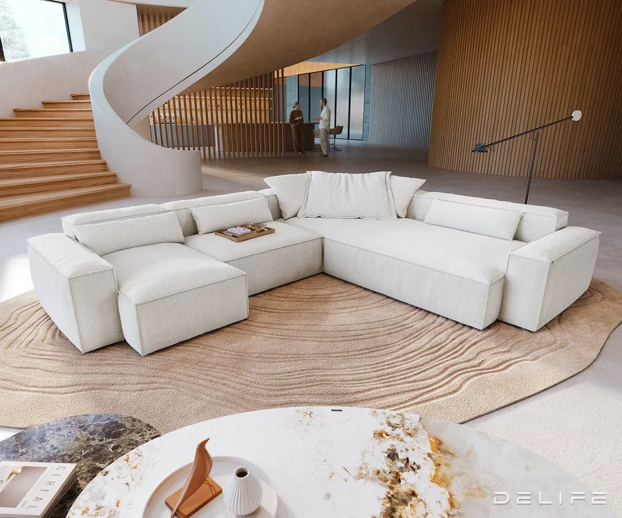 Modularna garnitura Freestyle 360x290cm, Materijal: Boucle - Čakovec