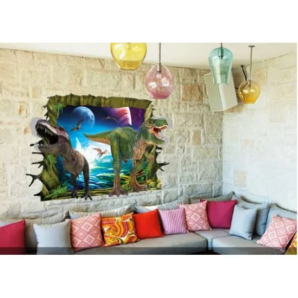 3d wall sticker dinosaurs 90x60cm - slika 3