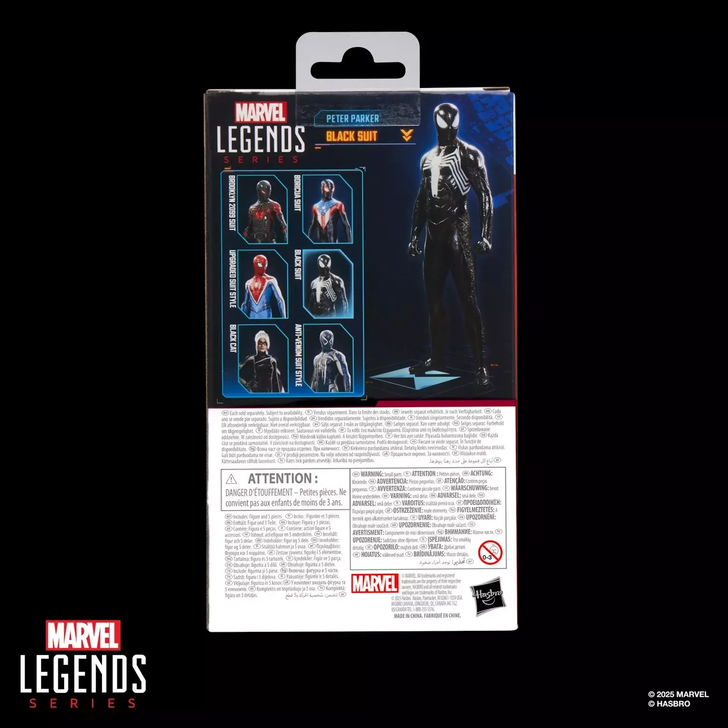 marvel legends series: gamerverse peter parker black suit figura 15cm - slika 10