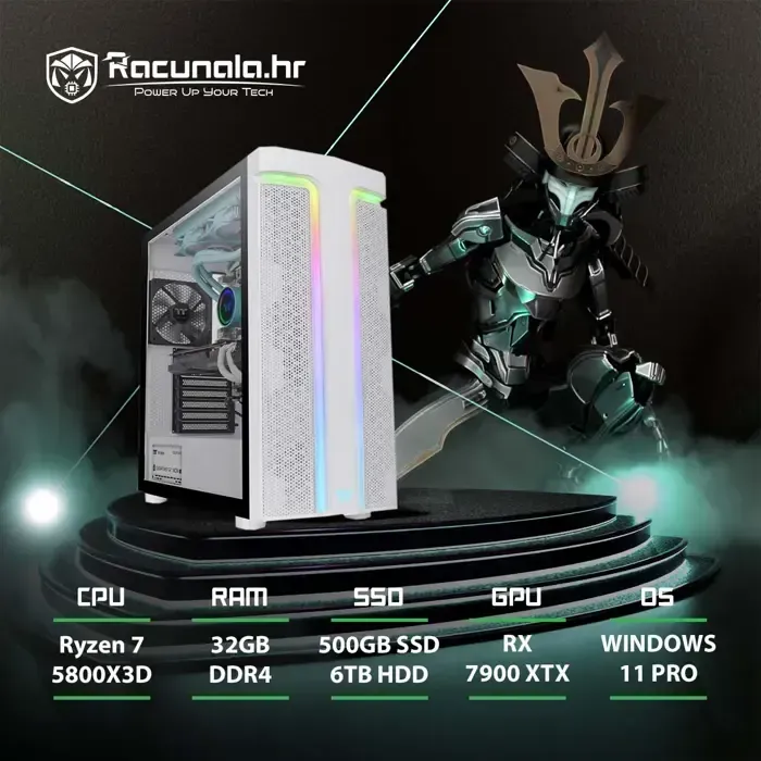 BaB računalo PPC Samurai SnowEd. (Ryzen 7 5800X3D, 32GB DDR4 - Zagreb