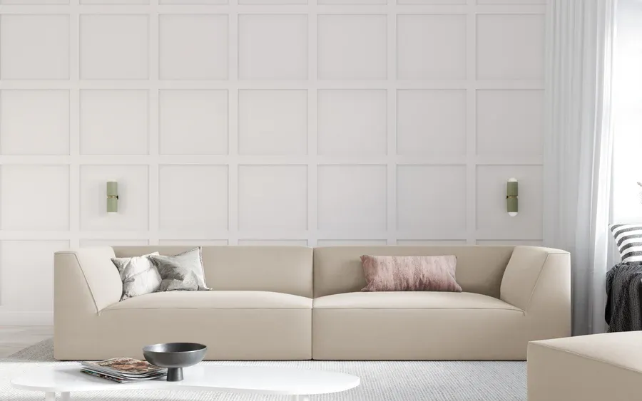 sofa ruby, 4 sjedala, 302x93cm, materijal: baršun - slika 6