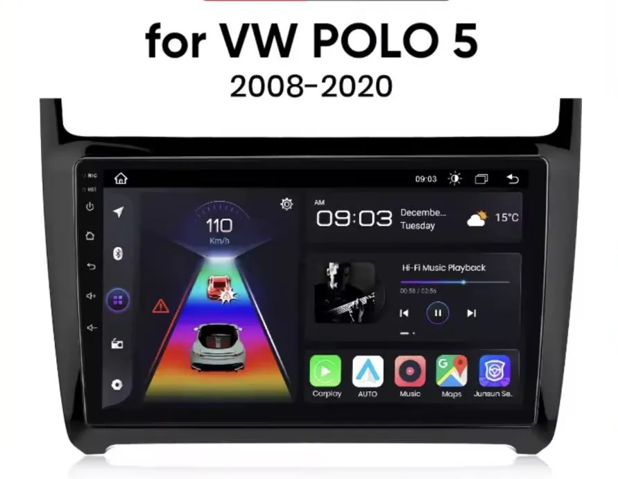 vw polo 2008-2020 original multimedija android navigacija kamera wifi - slika 5