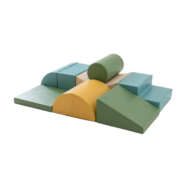 set od 8 pjenastih blokova soft play - pastelno tirkizni avanturist - slika 5