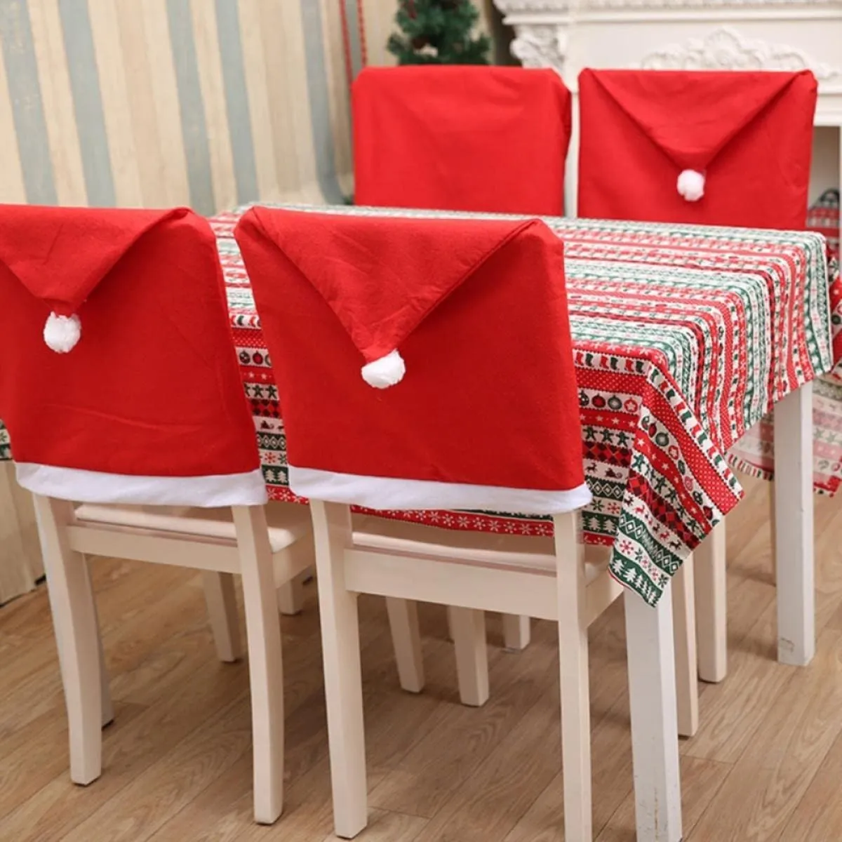 (paket 6kom) navlake za naslon stolica santa's hat - slika 5