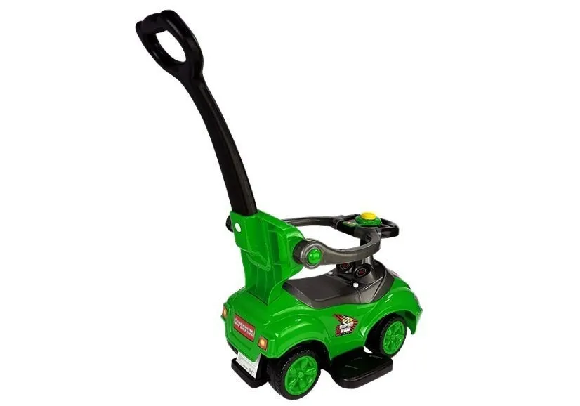 dječja guralica mega car 3in1 - zelena - slika 5
