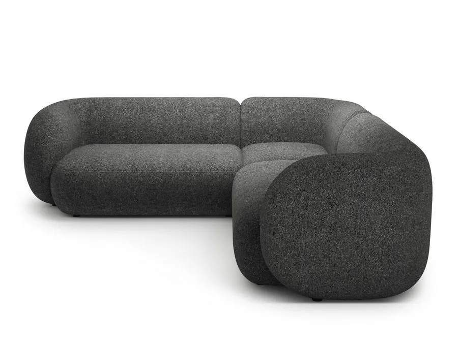 kutna garnitura kate 252x252cm, materijal: strukturirana tkanina - slika 2